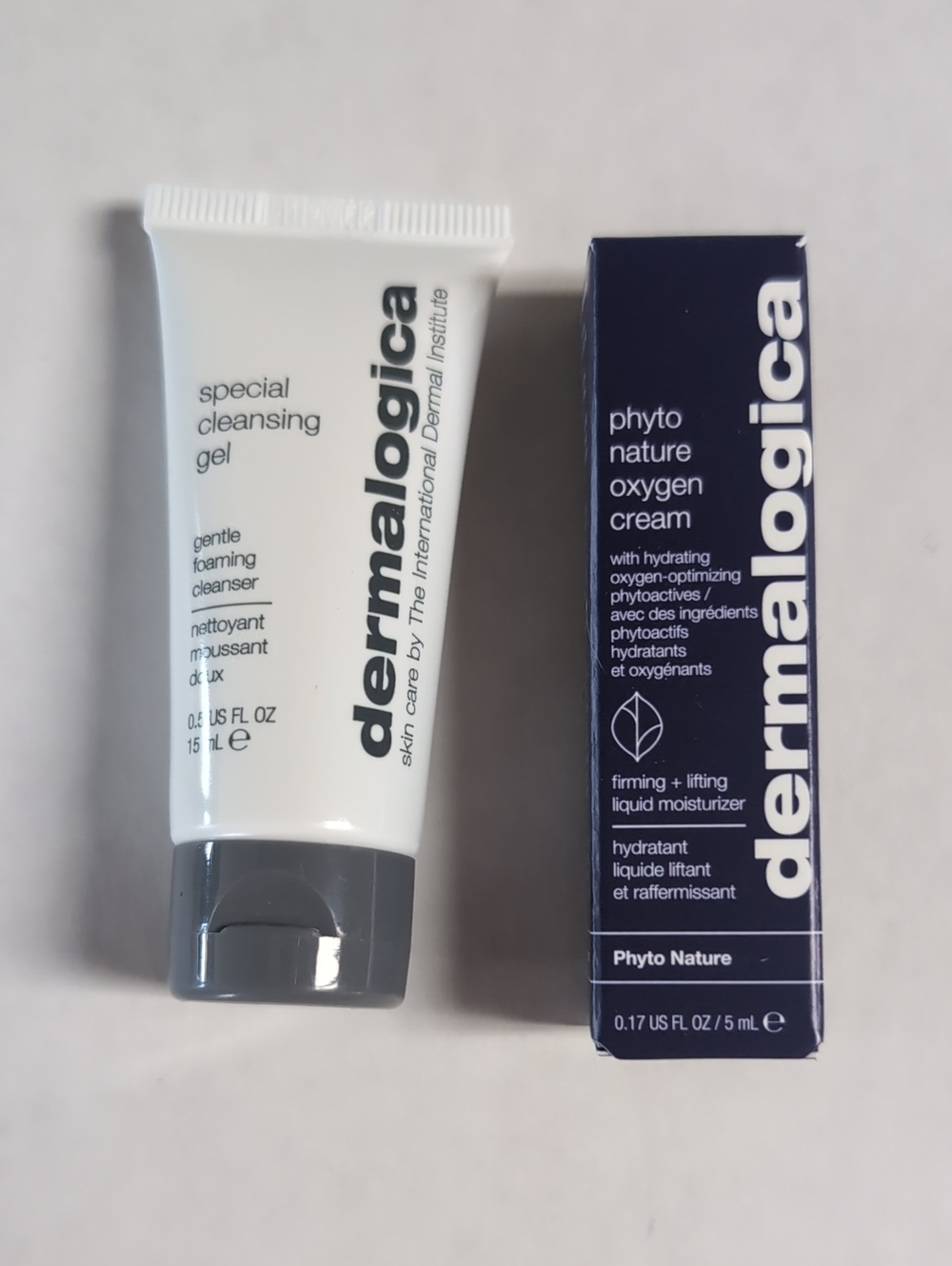 Dermalogica Special Cleansing Gel + Phyto Nature Oxygen Cream Set - White & Navy